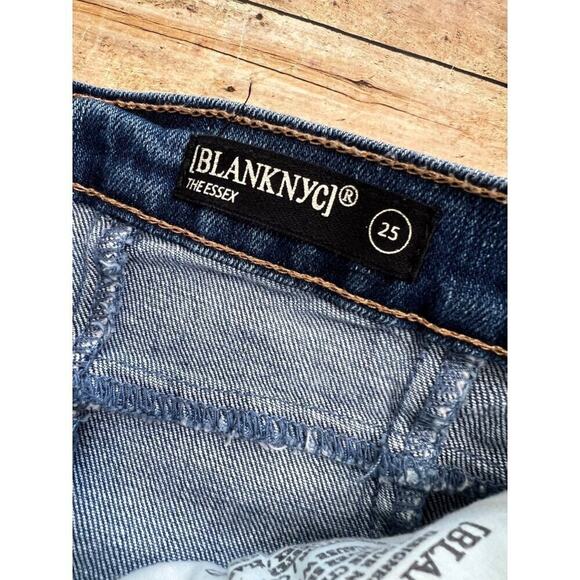 BlankNYC The Essex Paneled Blue Denim Shorts Size 25 - Picture 7 of 14